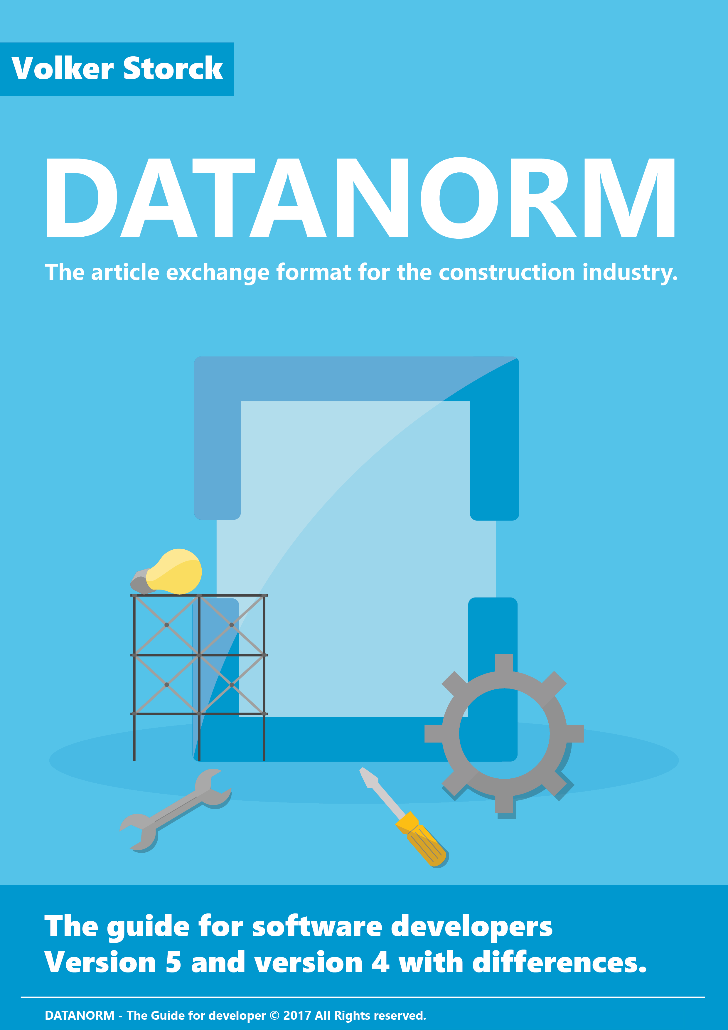 Cover des DATANORM Entwickler-Handbuchs von Volker Storck